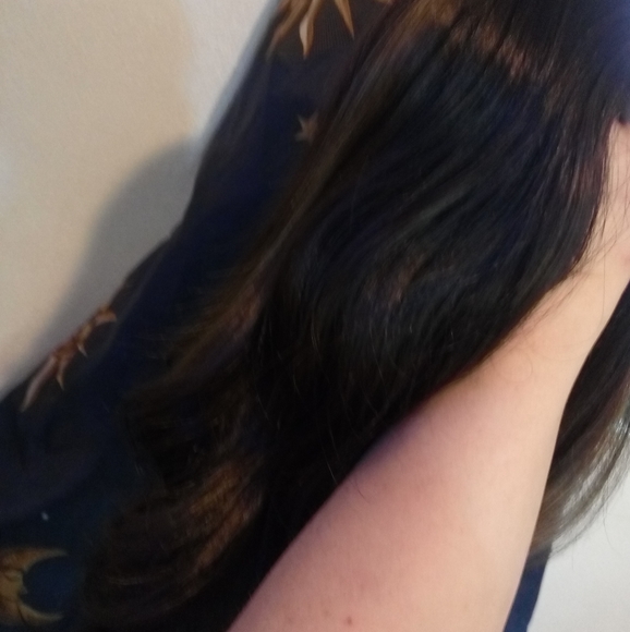 20" SYNTHETIC DARK BROWN LOOSE WAVES WIG - Picture 5 of 8